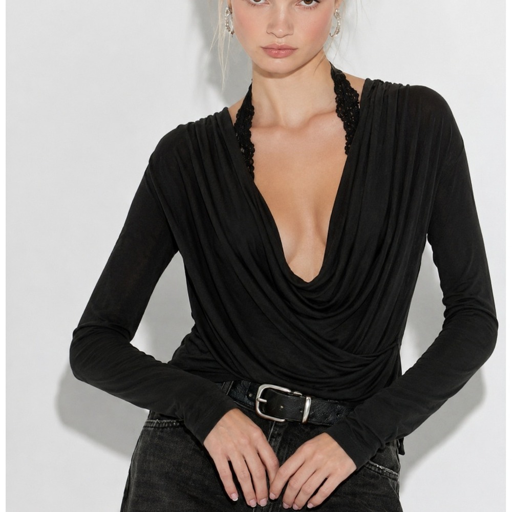 Velvet Graham & Spencer Draped Cowl Top